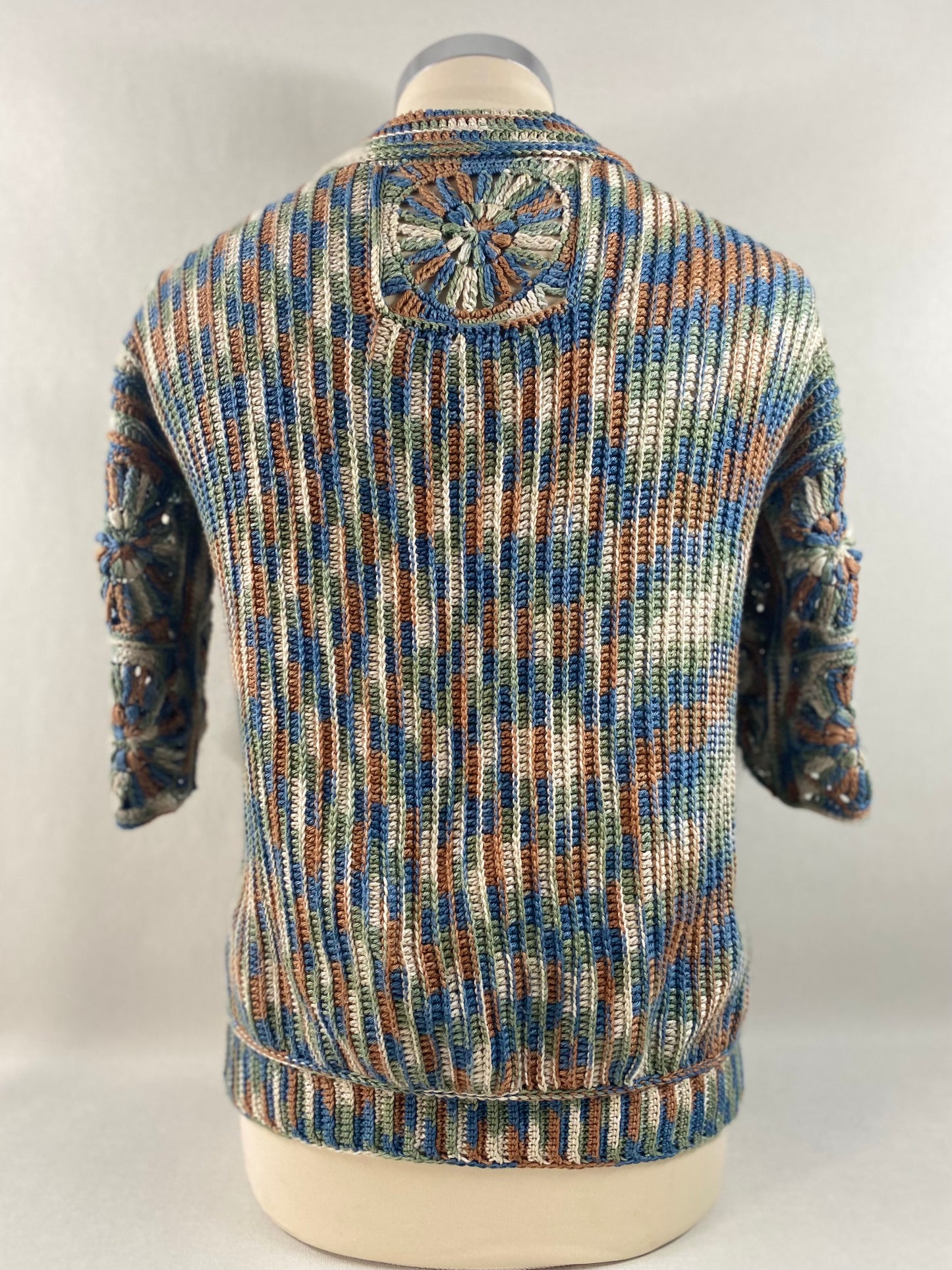 Granny Square Men's Button Up Shirt